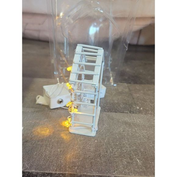 White AS IS gazebo Village accessory Decor Xmas - Picture 4 of 6